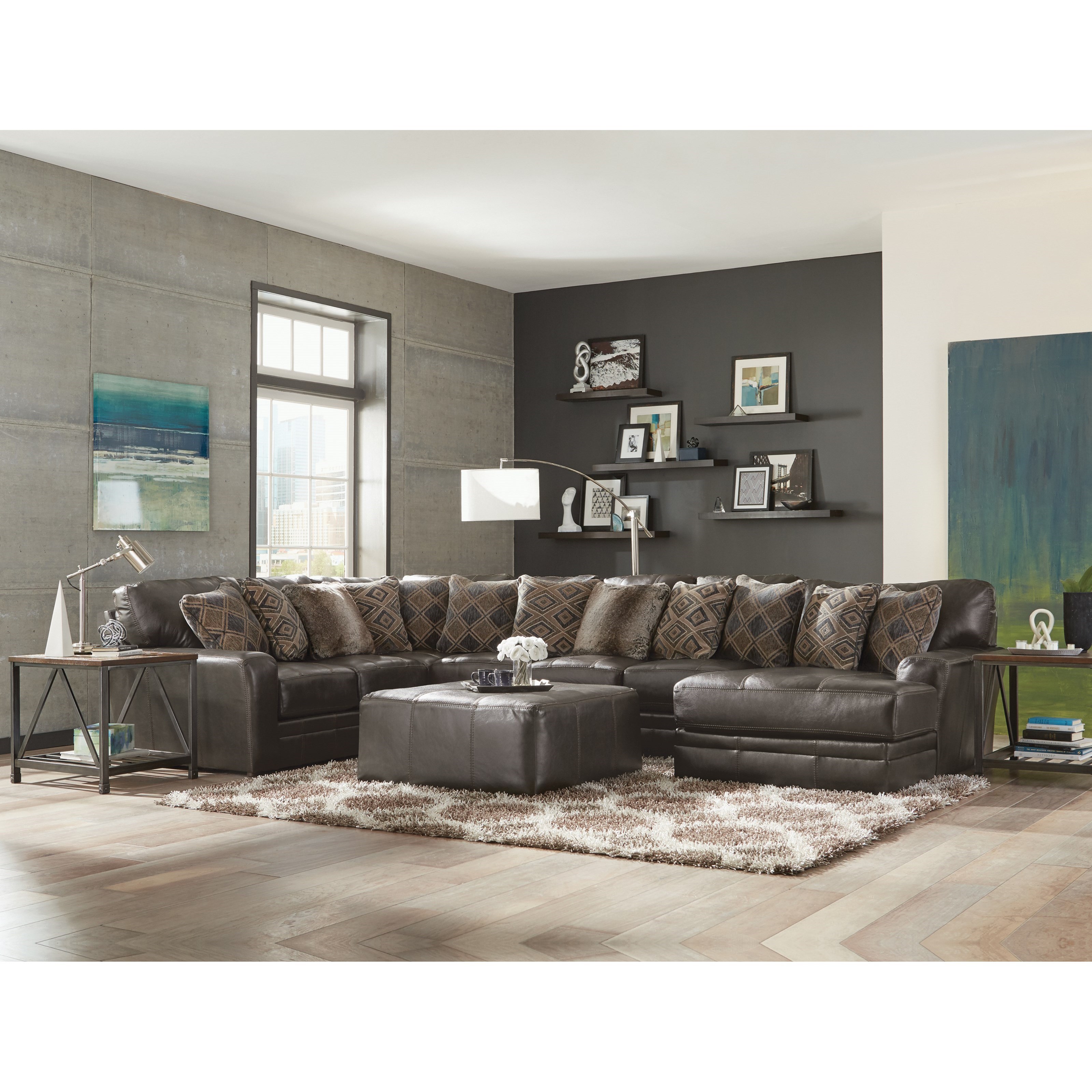 Jackson Furniture Denali Three Piece Sectional Sofa With Chaise