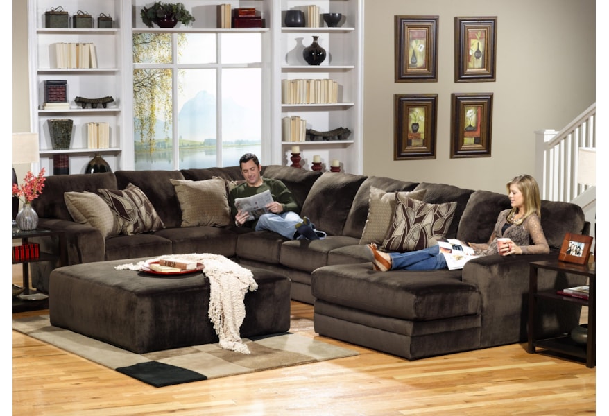 Jackson Furniture 4377 Everest 3 Piece Sectional With Lsf Section Westrich Furniture Appliances Sectional Sofas