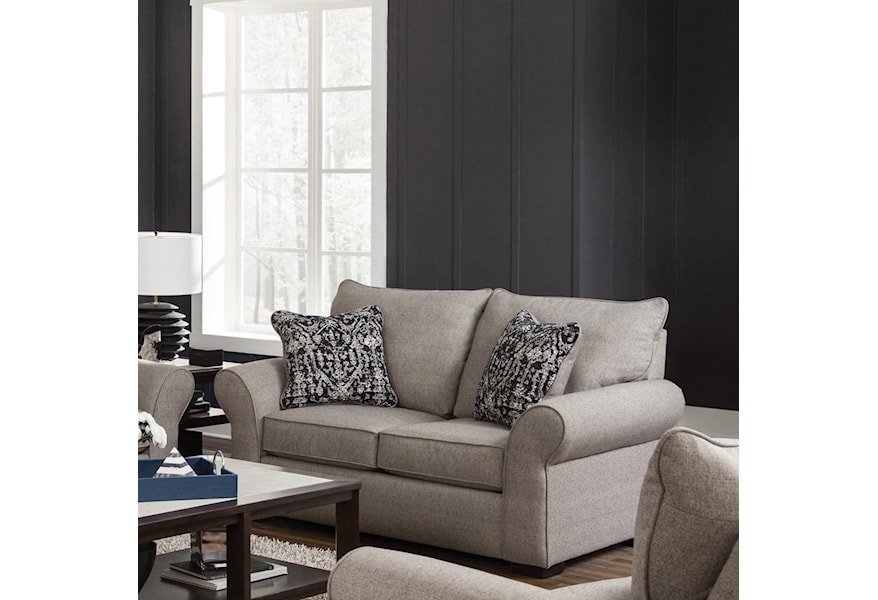 Jackson Furniture Reno Transitional Loveseat With Sock Arms