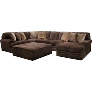 Jackson Furniture Mammoth Four Piece Sectional With Chaise And