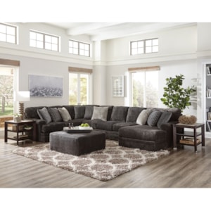 Comfy By Jackson Mega Three Piece Sectional Sofa With Chaise Ruby Gordon Home Sectional Sofas