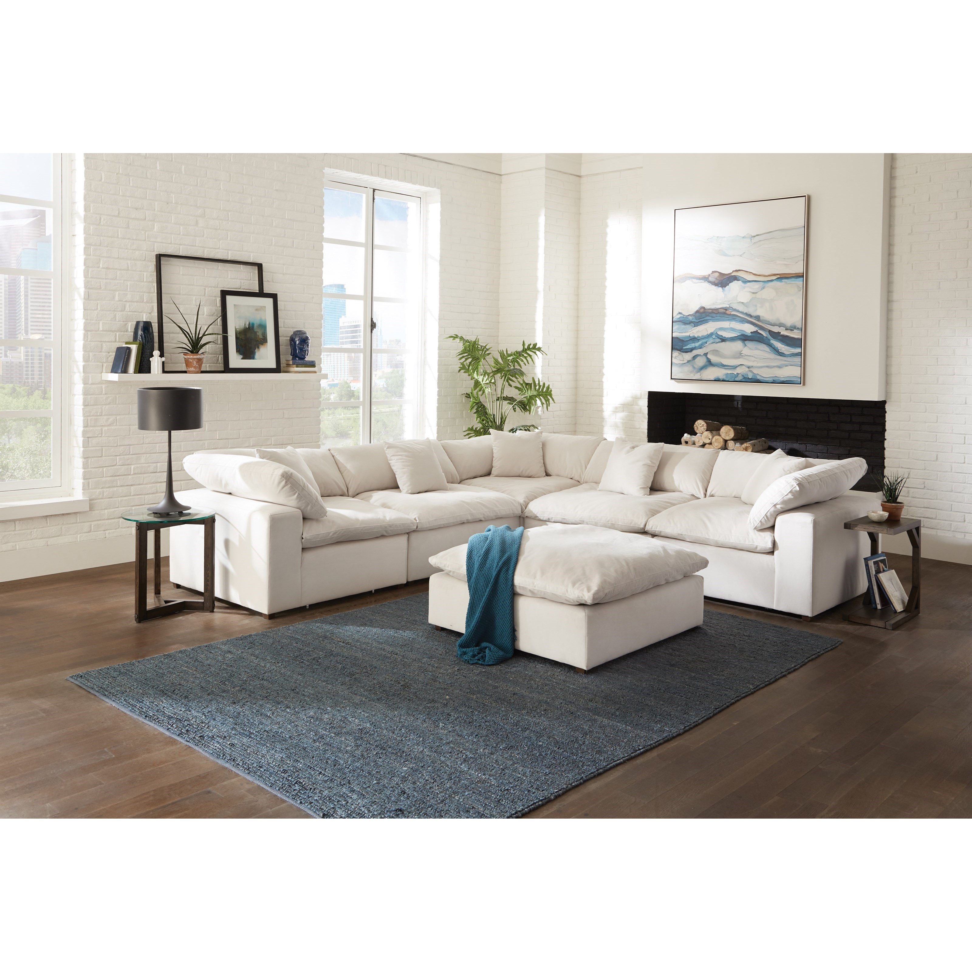 Jackson Furniture Posh Contemporary L Shaped Sectional Sofa Bullard Furniture Sectional Sofas