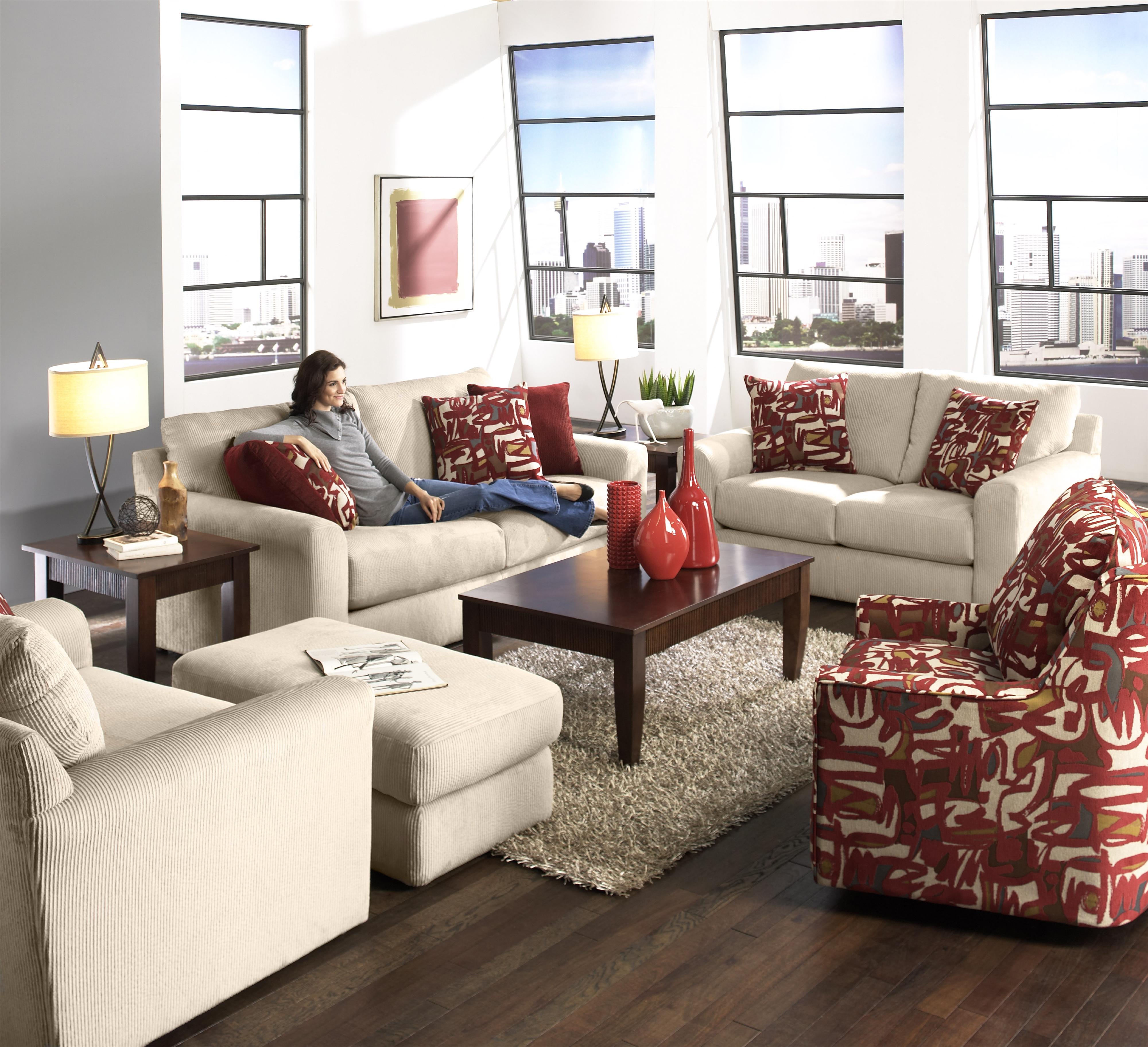 Jackson Furniture Sutton Swivel Chair With Casual Style Westrich