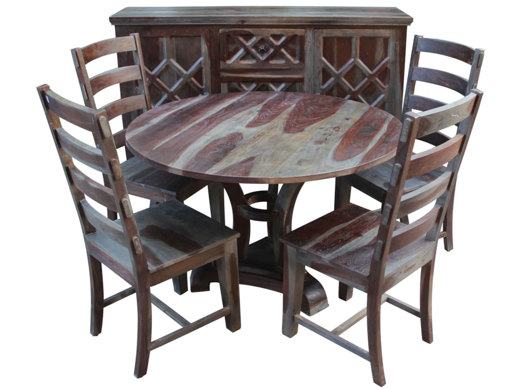 Jaipur Furniture Mancini CCC 1276 T B 4x7 1406 6 Piece Round Dining Table Jaipur Furniture Mancini CCC 1276 T B 4x7 1406 6 Piece Round Dining Table