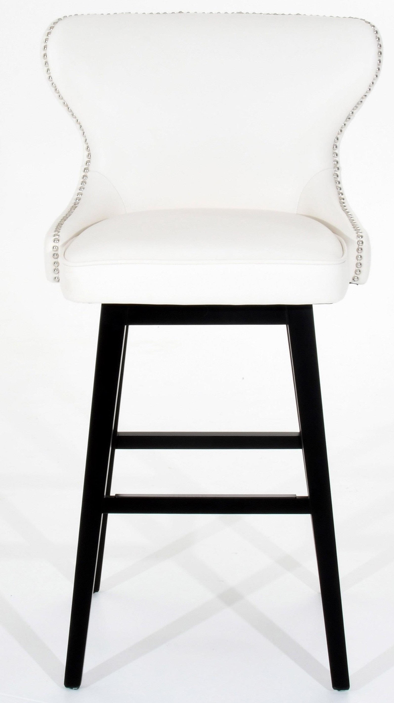 Jason Y870 Y870b M2523k 30 White Leather Bar Stool Baer S Furniture Bar Stools