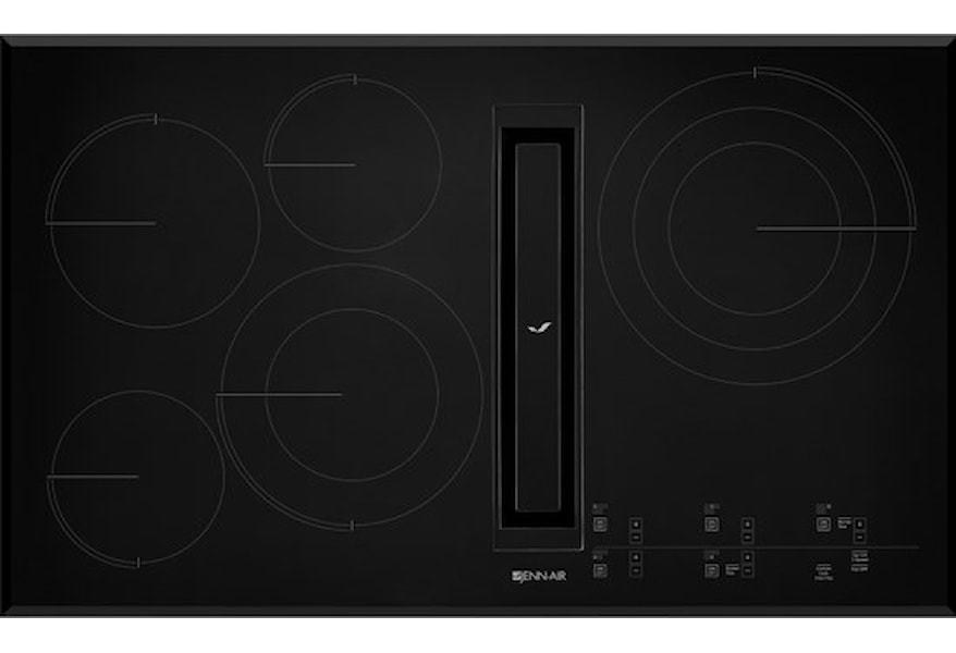 Jenn Air Jed4536gb 36 Jx3 Electric Downdraft Cooktop With Glass Touch Electronic Controls Furniture And Appliancemart Cooktop Electric