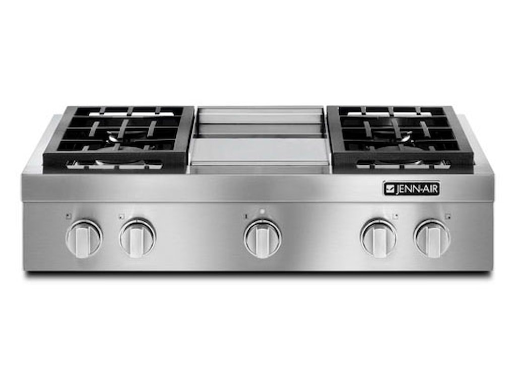Jenn Air 36 Pro Style Gas Rangetop With Electric Griddle