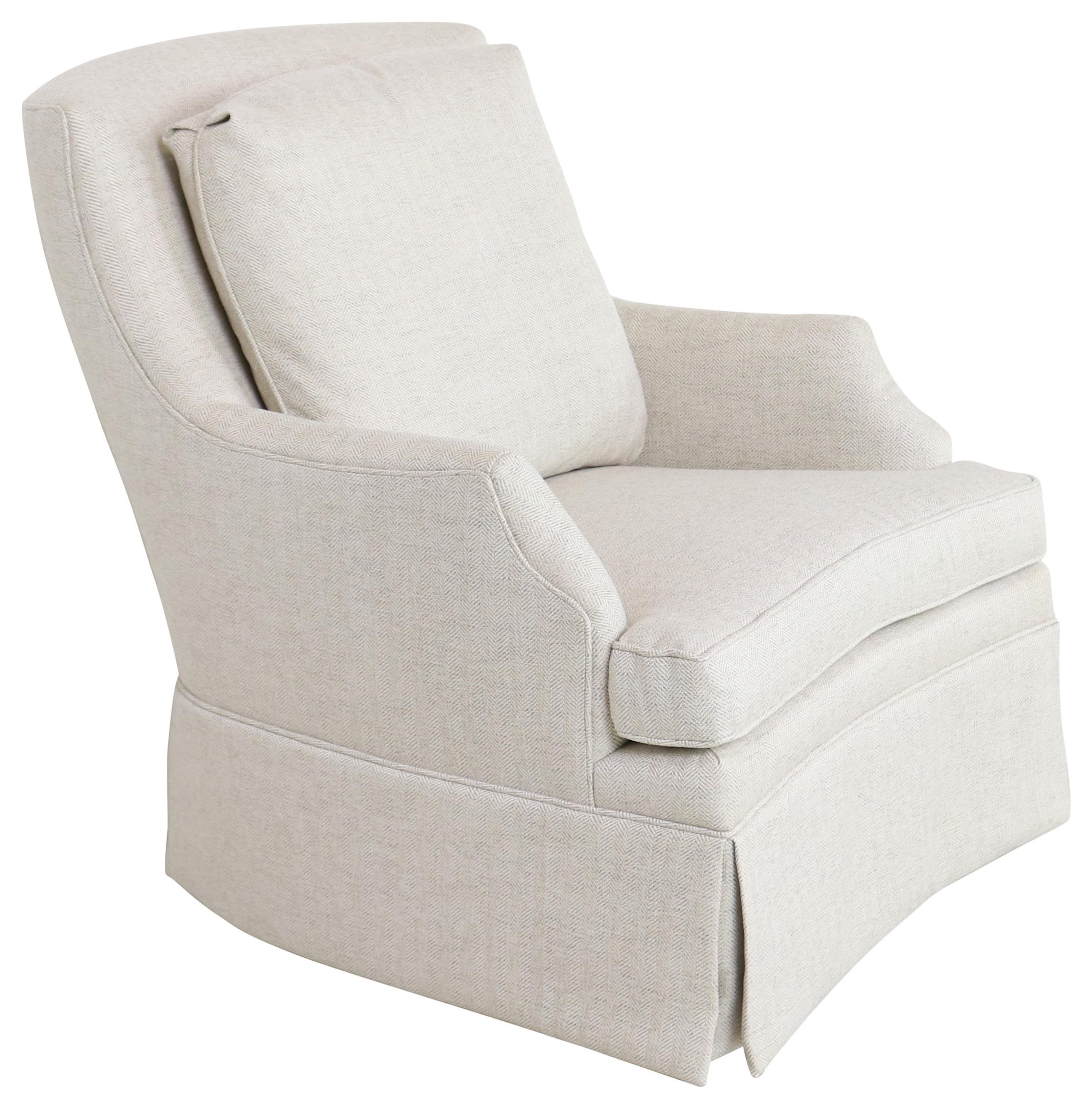 Jessica Charles Fine Upholstered Accents Swivel Rocker Chair