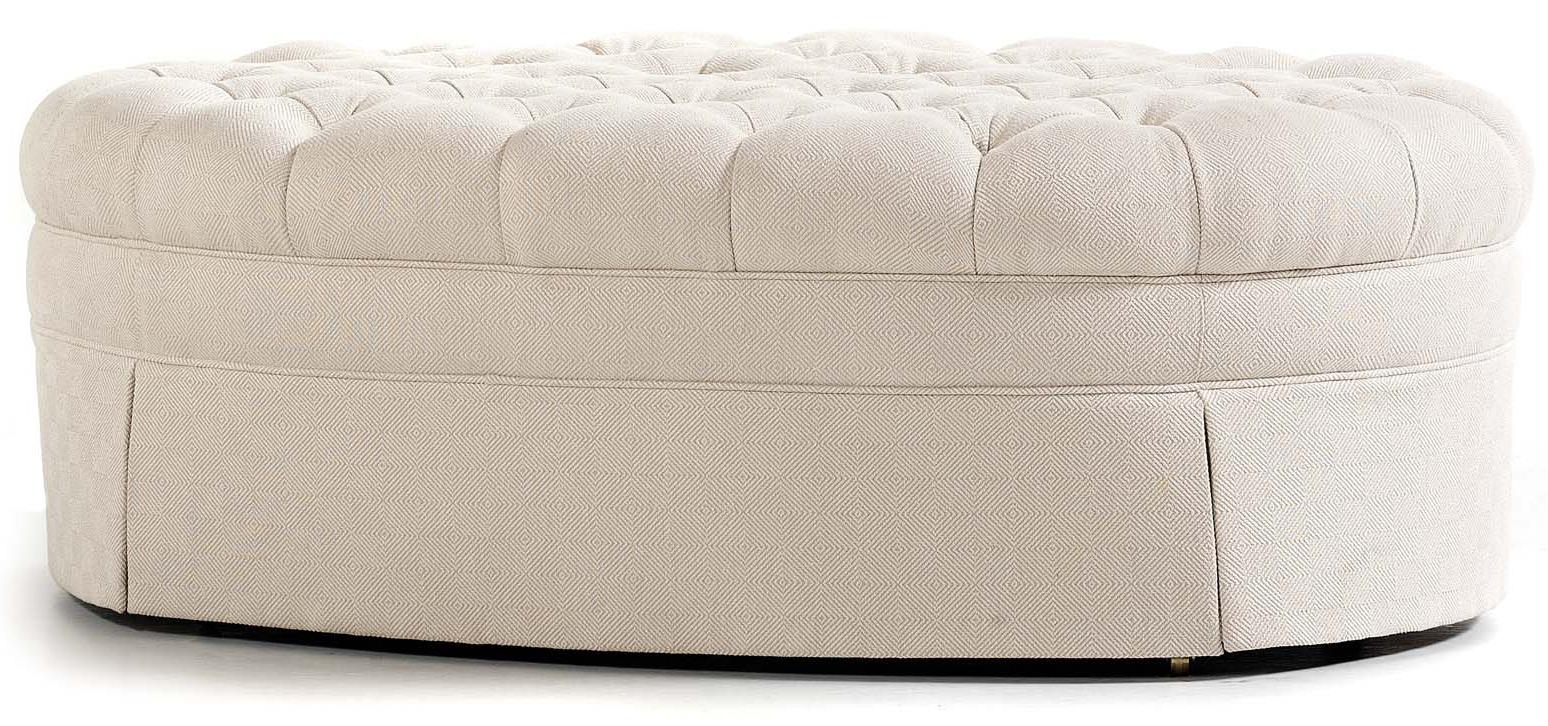 Marilyn Ottoman with Pleated Base