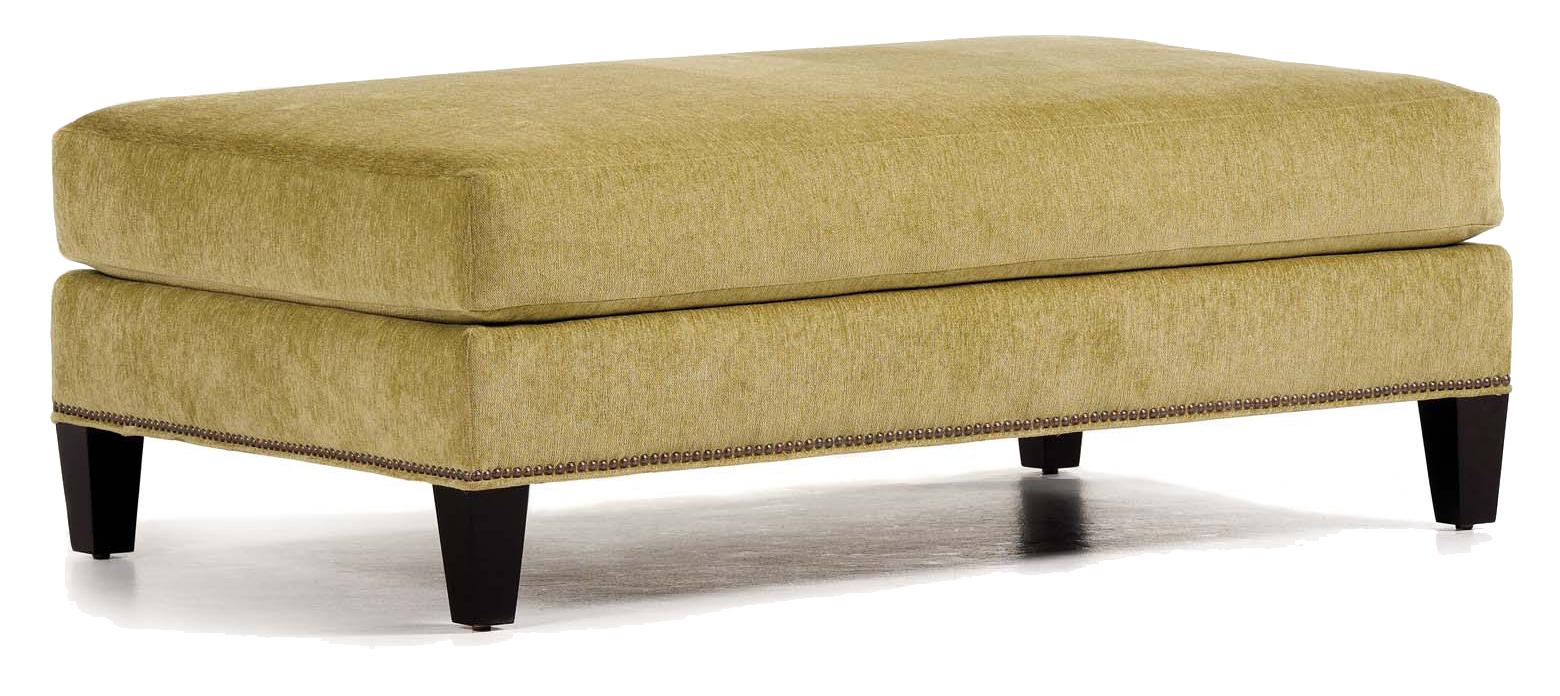Collin Cocktail Ottoman with Wood Legs