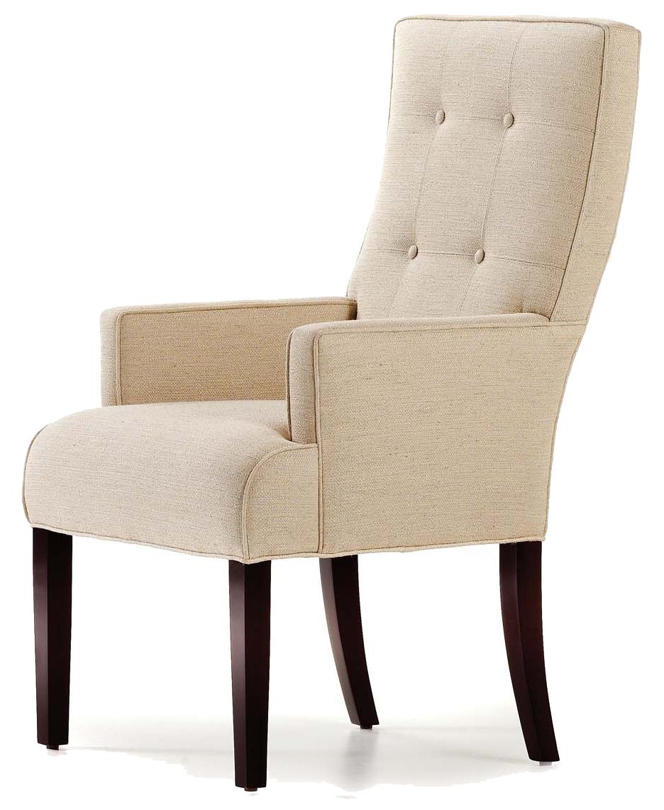 Baye Dining Arm Chair with Tufted Button Accents