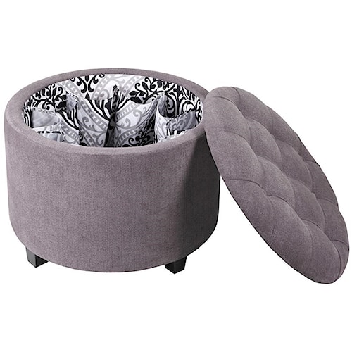 Jla Home Hilton Round Shoe Storage Ottoman Boulevard Jla Home Hilton Round Shoe Storage Ottoman