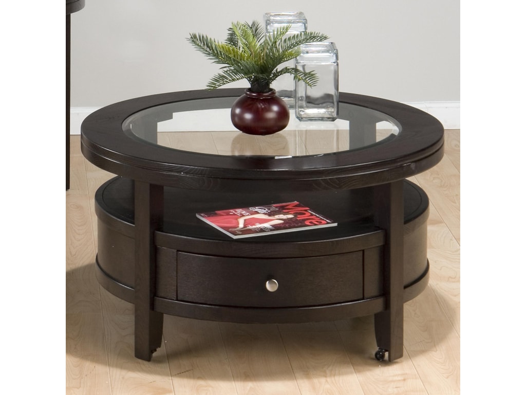 Jofran Marlon WengeRound Cocktail Table