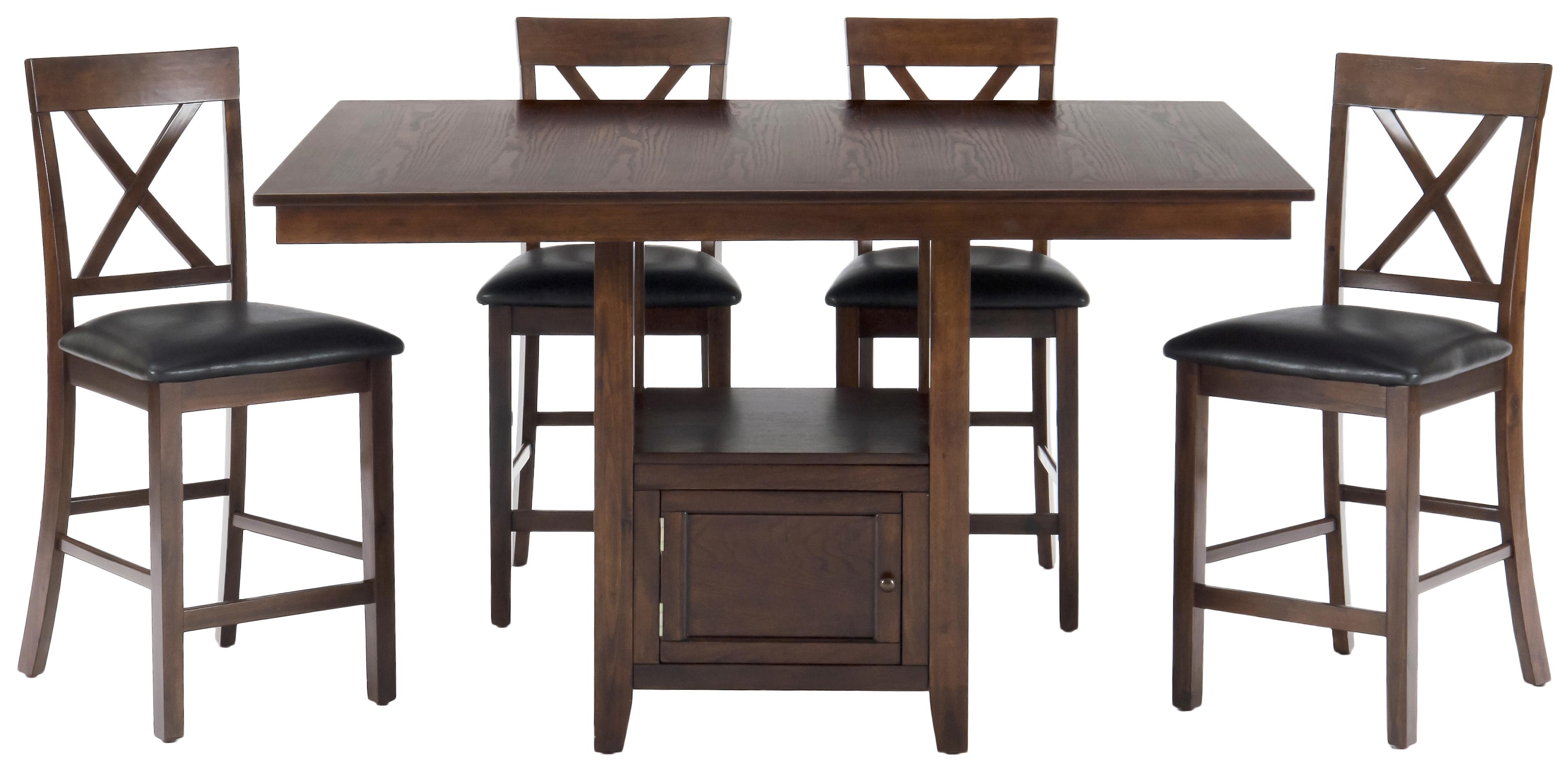 Jofran Olsen Oak 439 60b 60t 439 Bs103kd 5 Piece Casual Counter