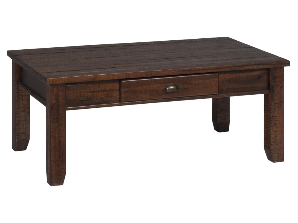 Jofran Urban Lodge BrownCocktail Table w/ Drawer