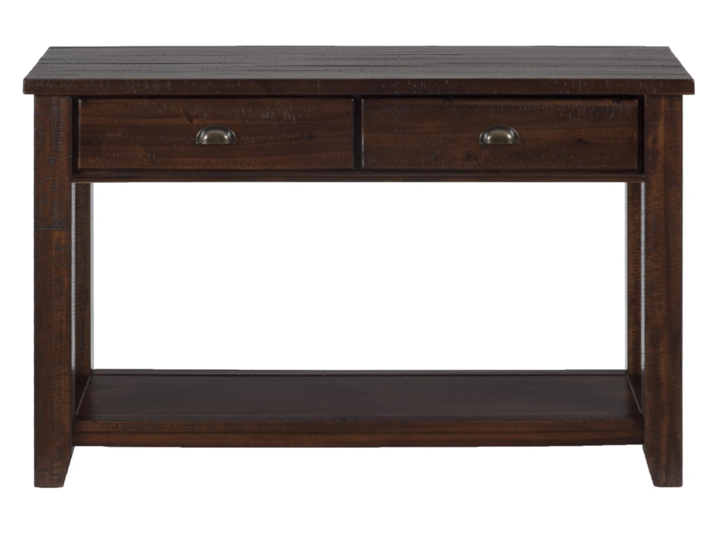 Jofran Urban Lodge BrownSofa/Media Unit w/ 2 Drawers and Shelf