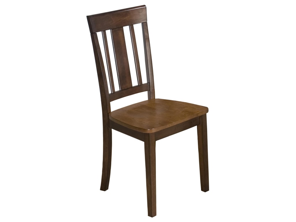 Jofran Kura Espresso and Canyon GoldTriple Upright Chair