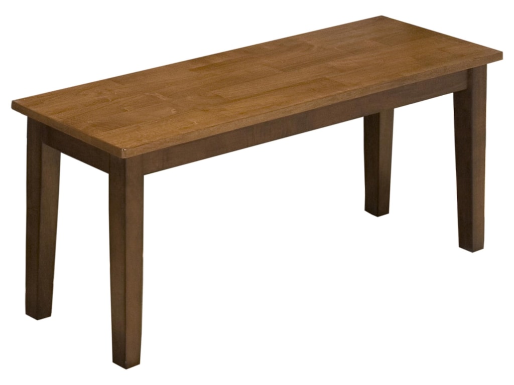 Jofran Kura Espresso and Canyon GoldBackless Bench