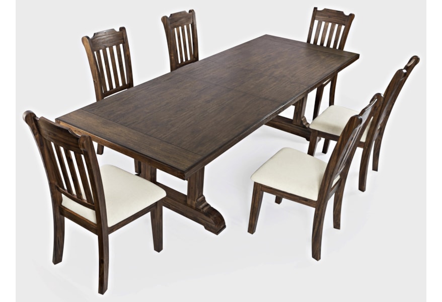 Jofran Bakersfield 7pc 1901 110 Dining 7 Piece Dining Table And