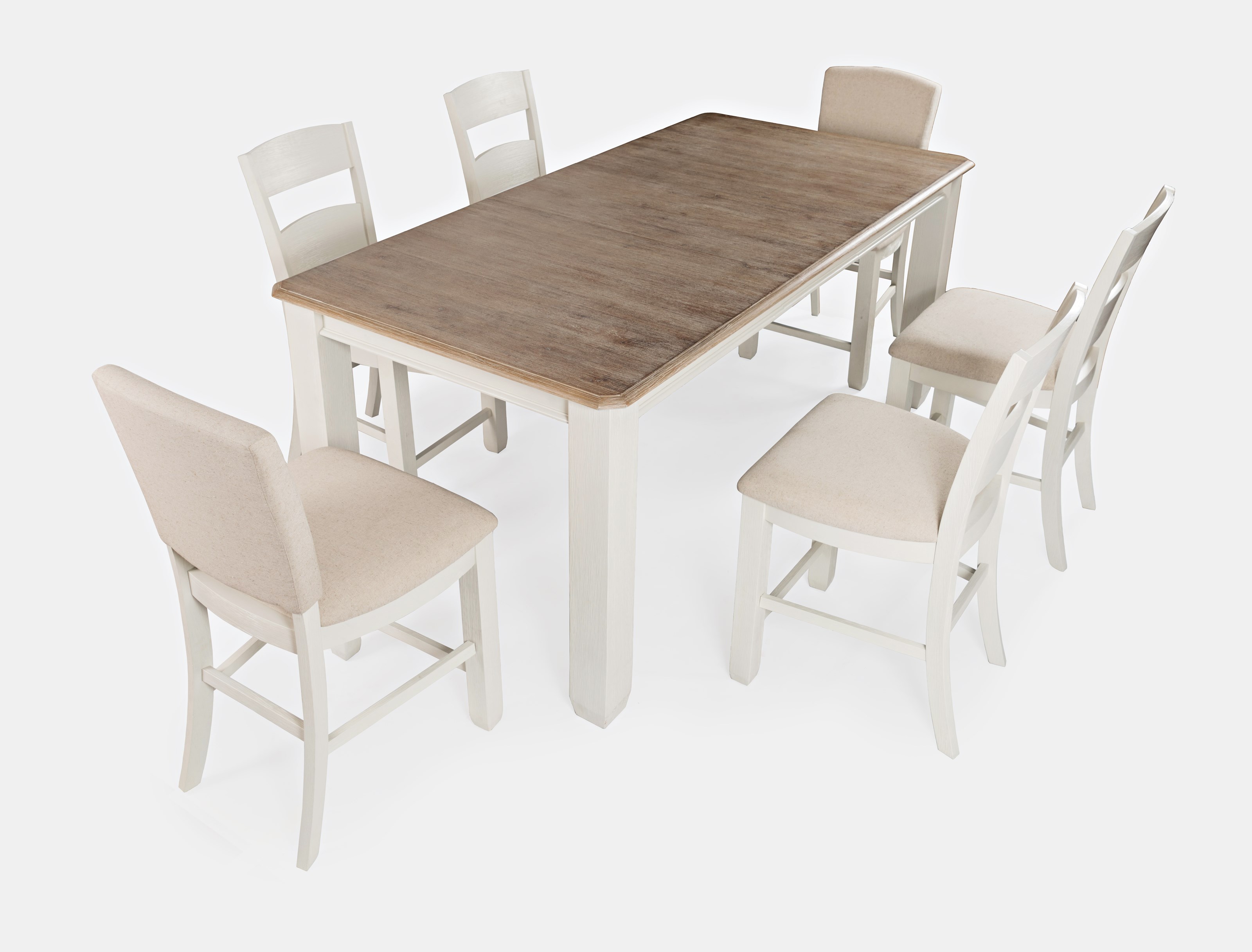 Jofran Dana Point 7 Piece Counter Height Table And Chair Set