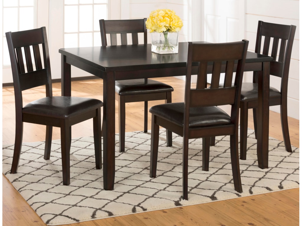 Jofran Dark Roast5-Pack- Table and 4 Chairs