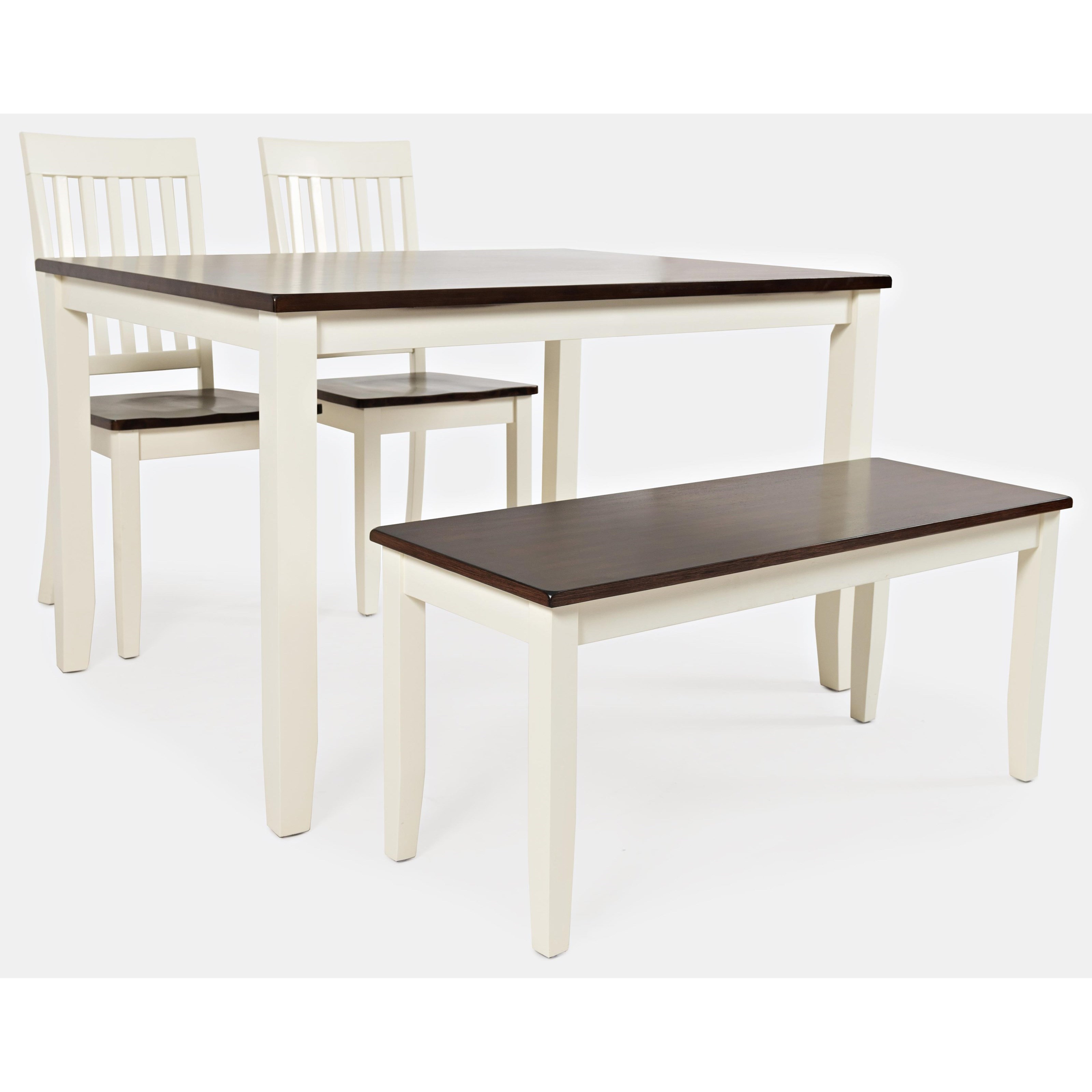 Vfm Signature Decatur Lane 4 Pack Dining Group Virginia Furniture Market Table Chair Set With Bench