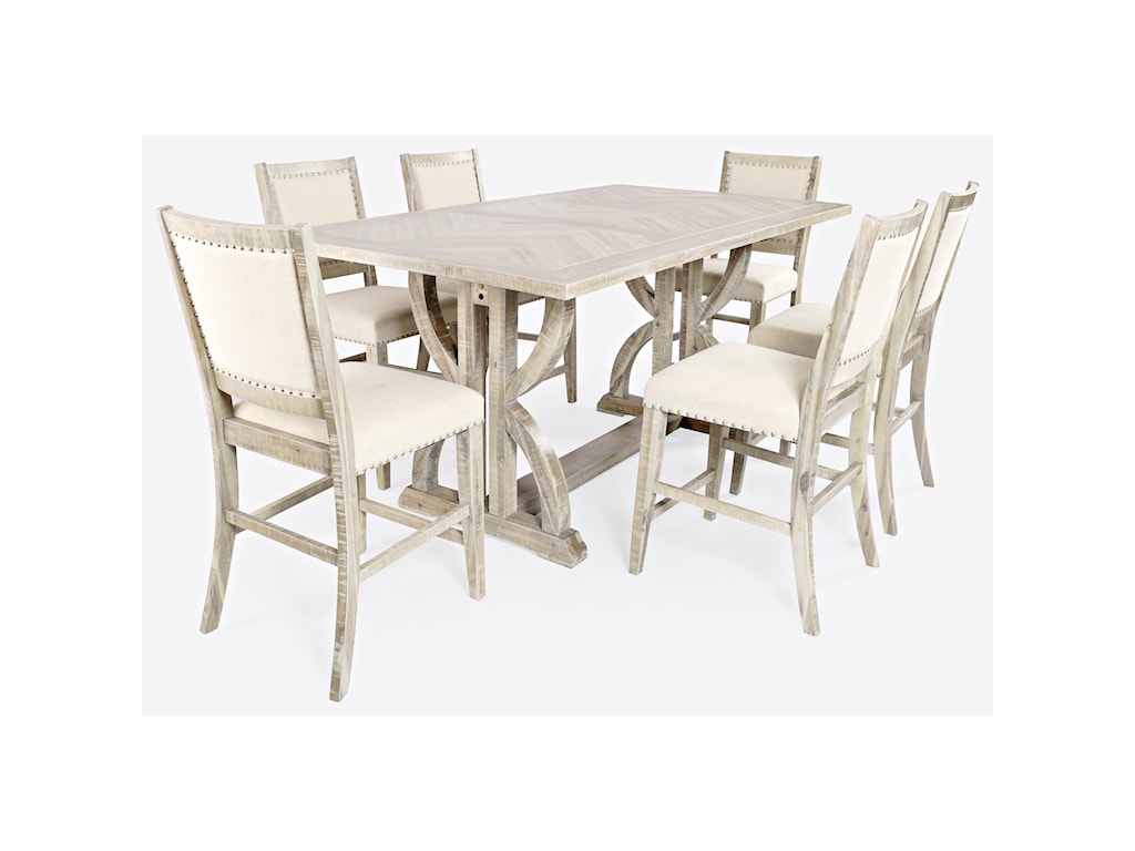 Jofran Fairview 7 Piece Counter Table And Chair Set Reeds