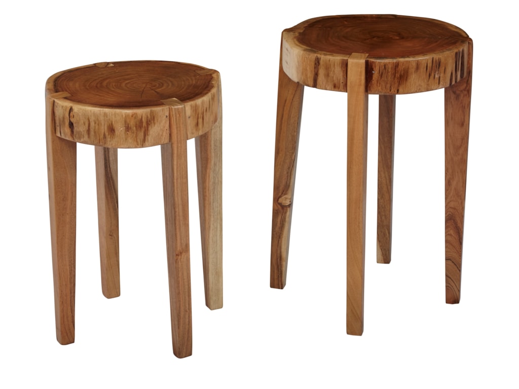Jofran Global ArchiveAll Wood Accent Tables (Set of 2)