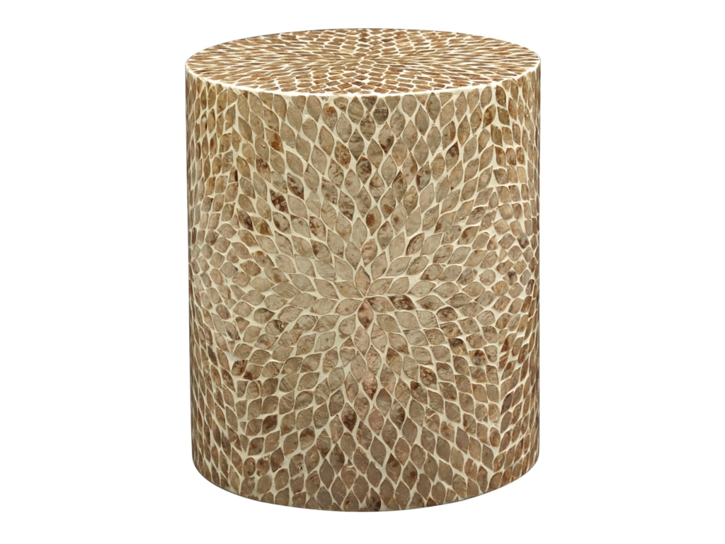 Jofran Global ArchiveRound Capiz Accent Table