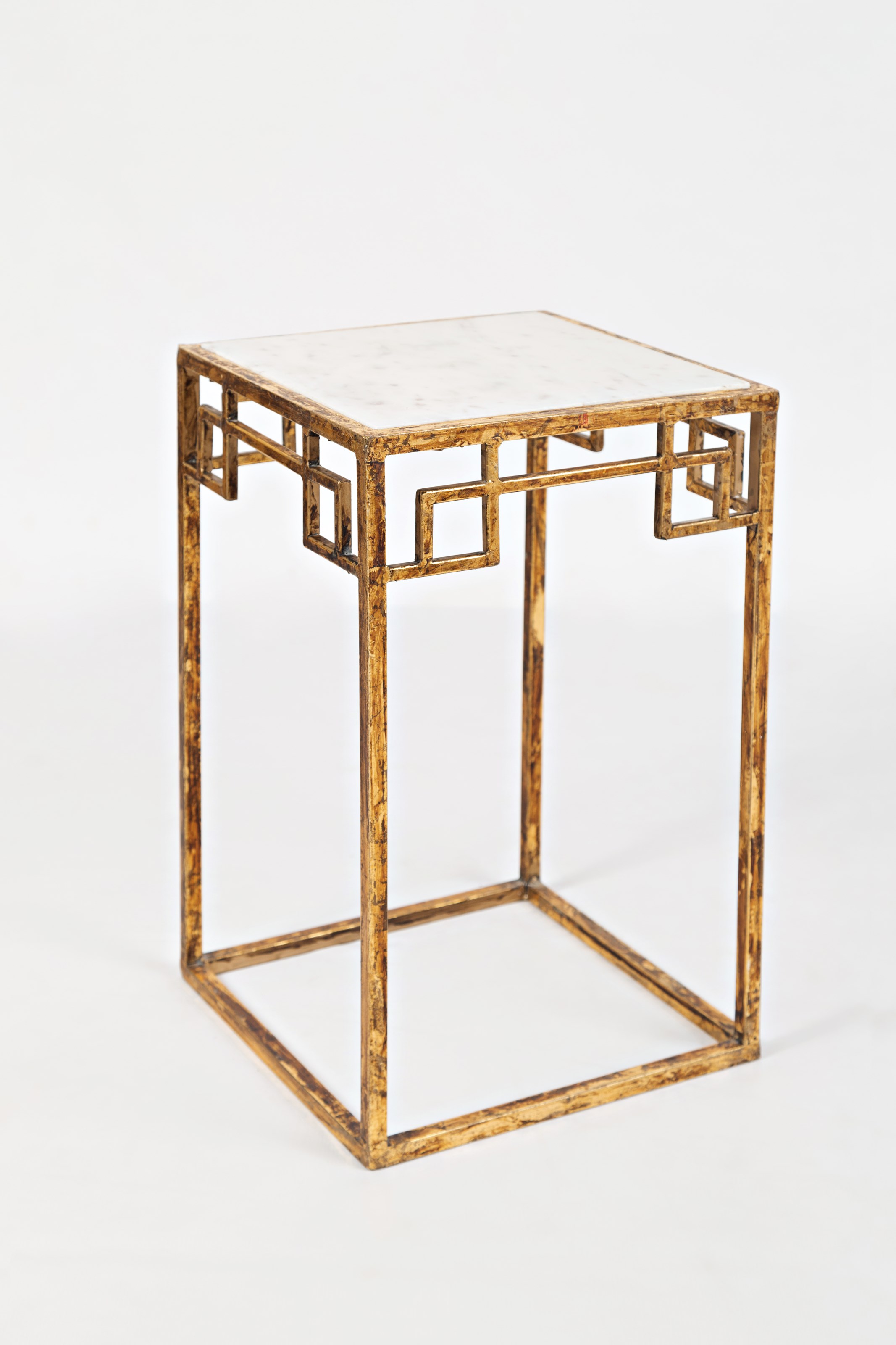 Jofran 2 Pc Nesting Table Set In Gold Finish