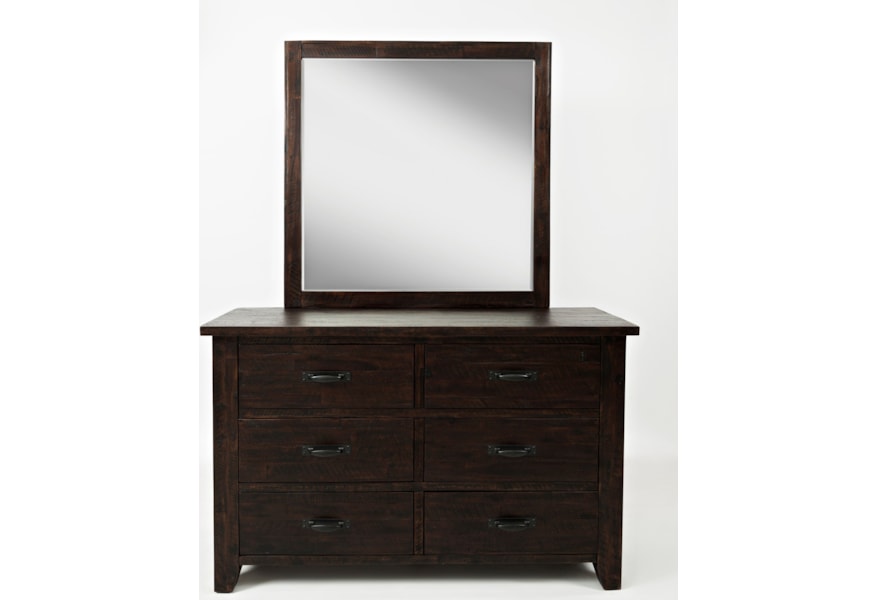 Jofran Jackson Lodge 1605 10 20 Double Dresser And Studio Mirror