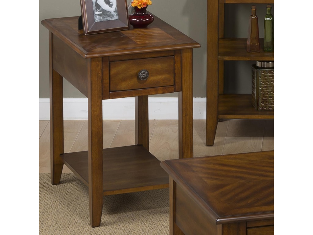 Jofran Medium BrownChairside Table