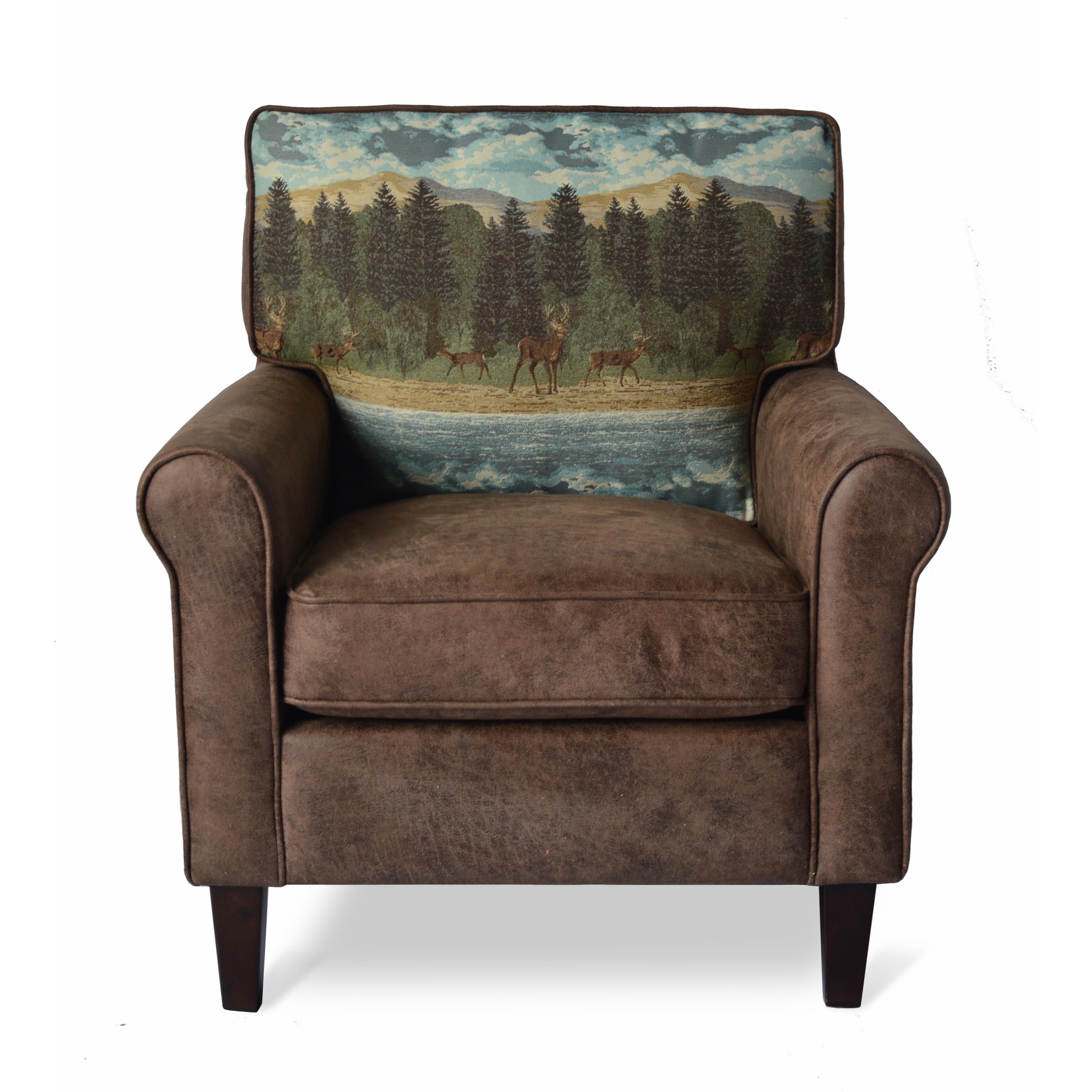 Jofran Accent Chairs Buck Ch Chestnut Buck Accent Chair Dunk