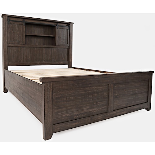 Jofran Madison County King Barn Door Bed Howell Furniture Panel Beds Jofran Madison County King Barn Door Bed
