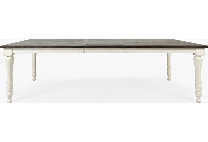Jofran Myersville Vintage White Rectangle Extension Table