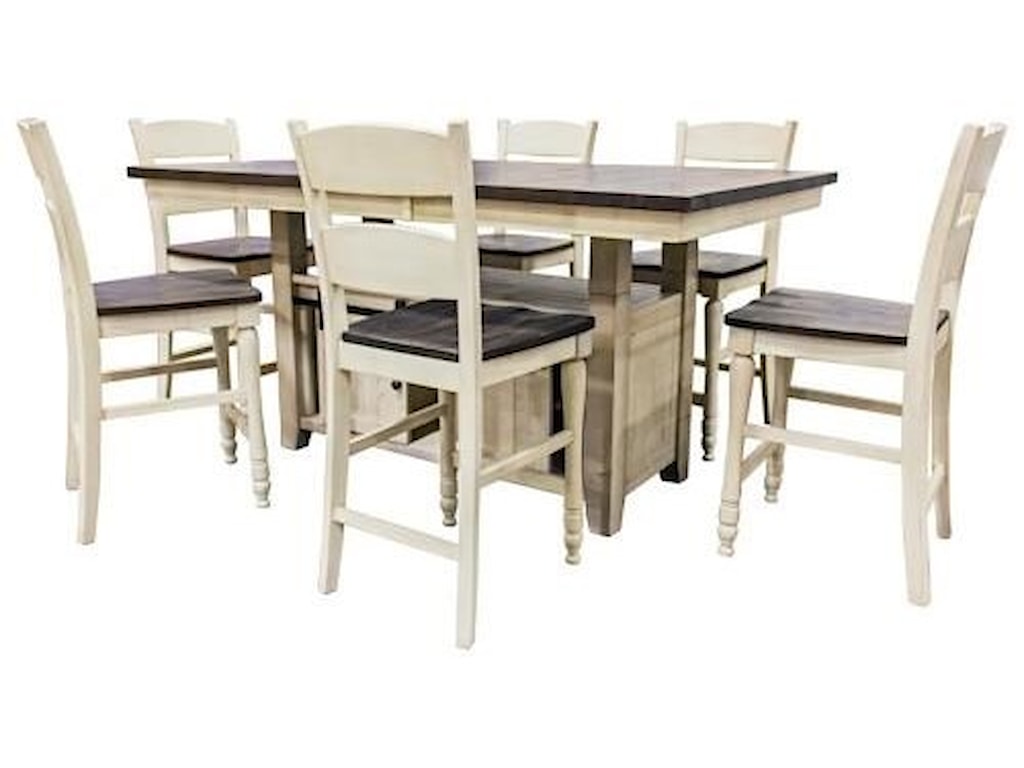 Madison County Pub Table And Four Stools By Jofran At Furniture Fair North Carolina