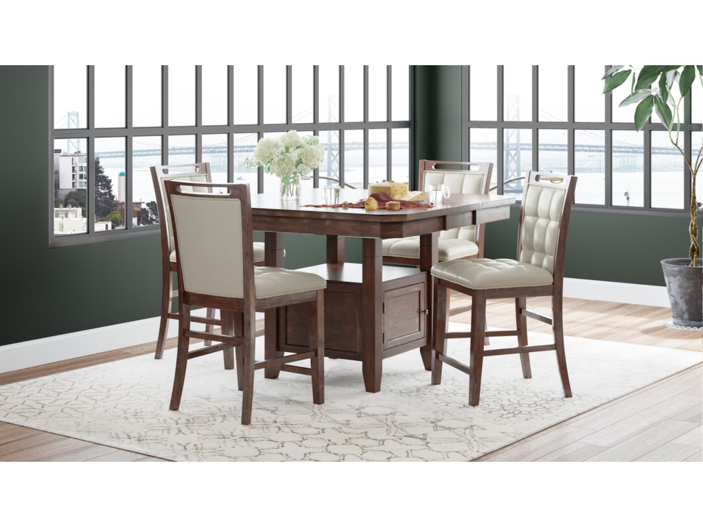 Jofran Manchester 5 Piece Counter Height Dining Set