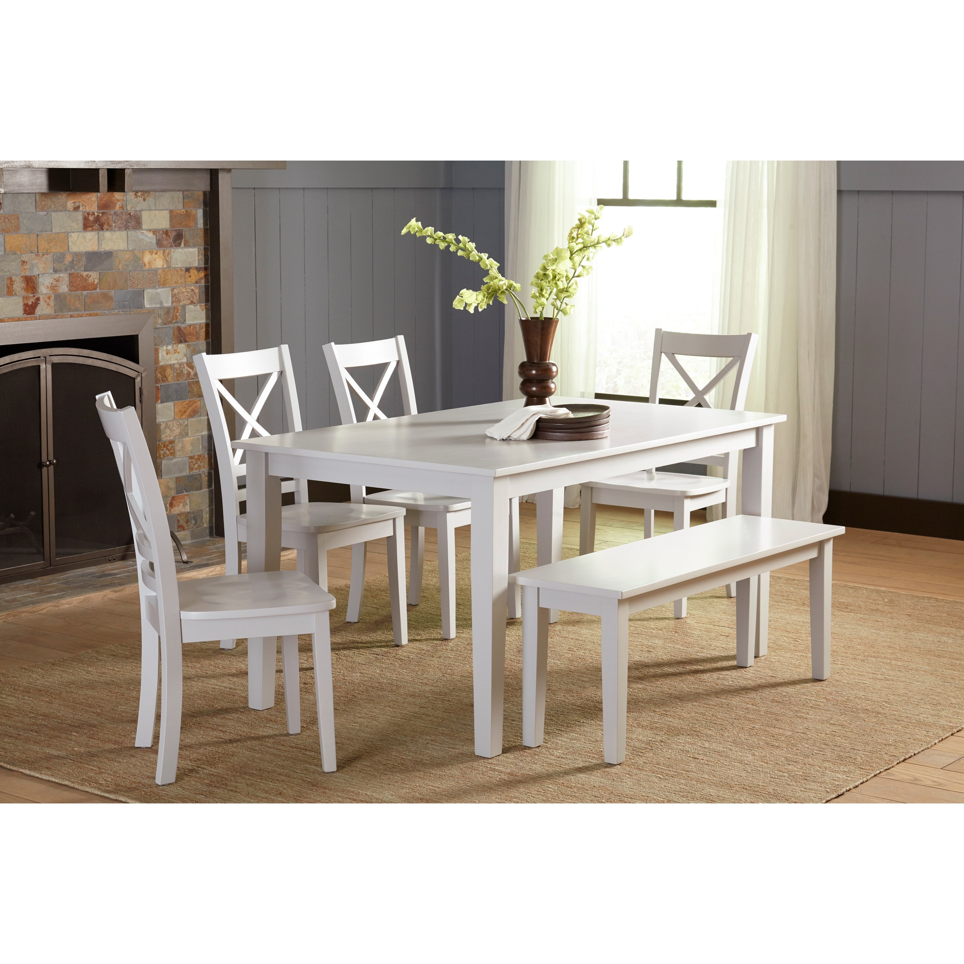 Jofran Simplicity Rectangle Dining Table That Seats 6 Comfortably
