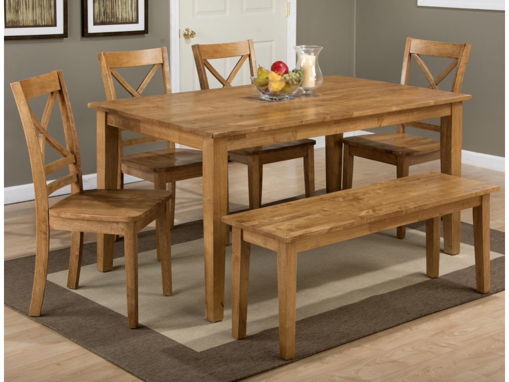 Benchcraft By Ashley Bardilyn 6 Piece Two Tone Rectangular Dining