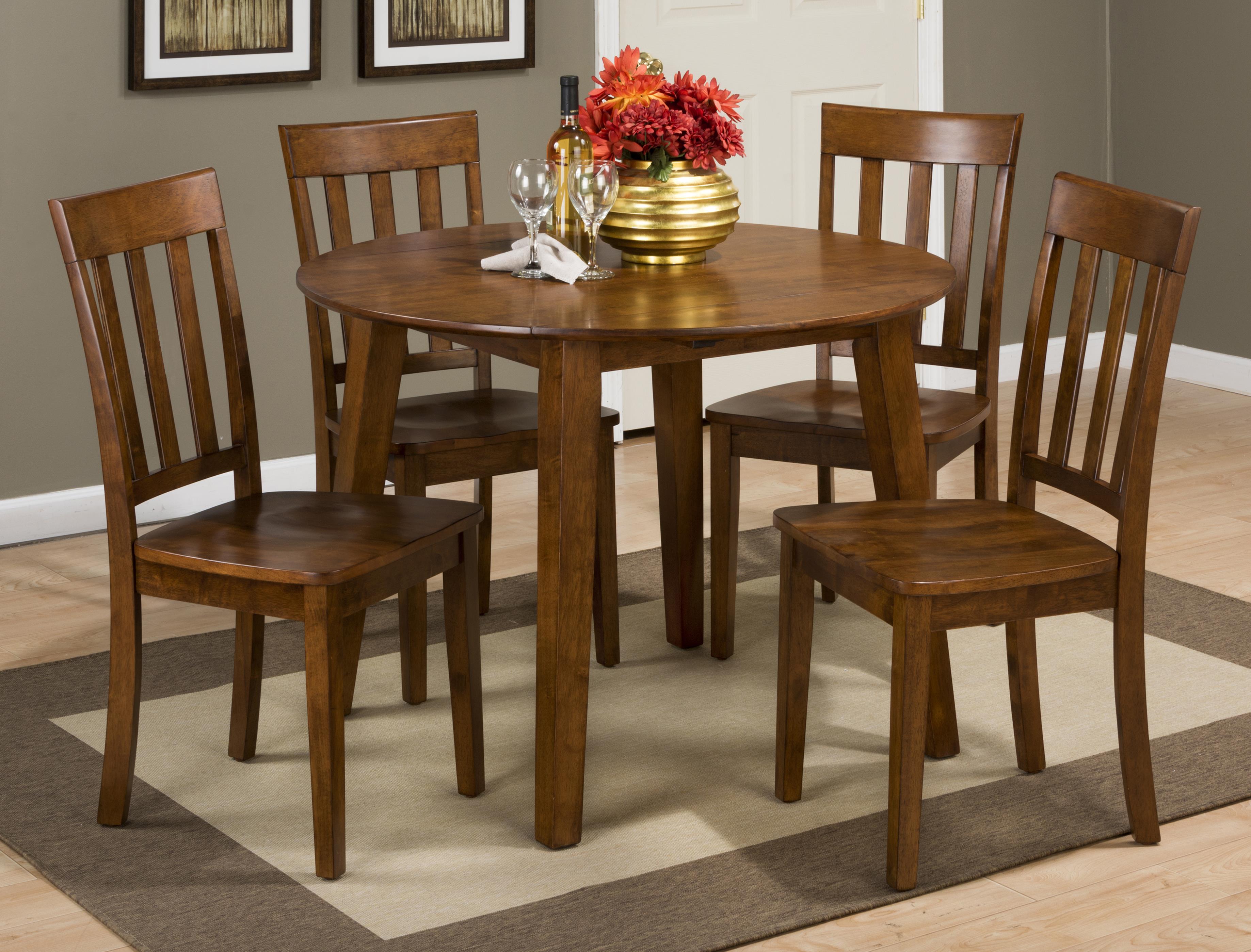 Jofran Simplicity 452 28 Round Drop Leaf Table That Seats 4 For