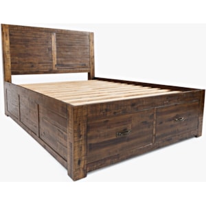 Jofran Sonoma Creek 1705 919293kt King Size Storage Bed Pilgrim Furniture City Panel Beds