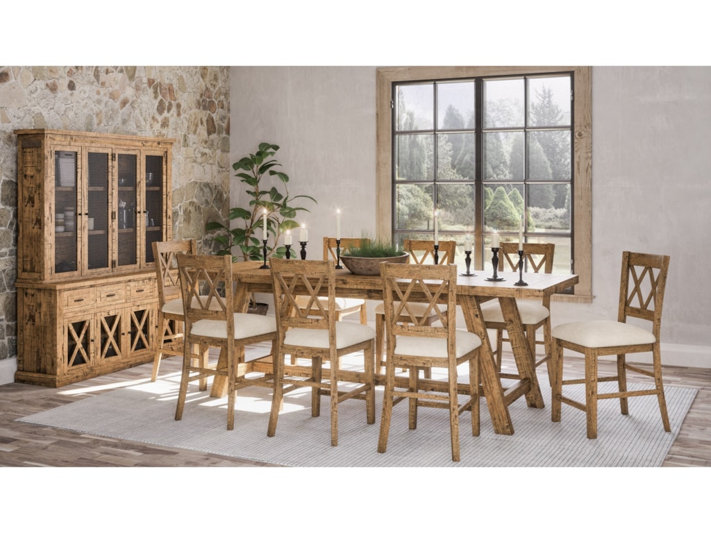 Telluride 9 Piece Counter Height Table And Chair Set By Jofran At Dean Bosler S