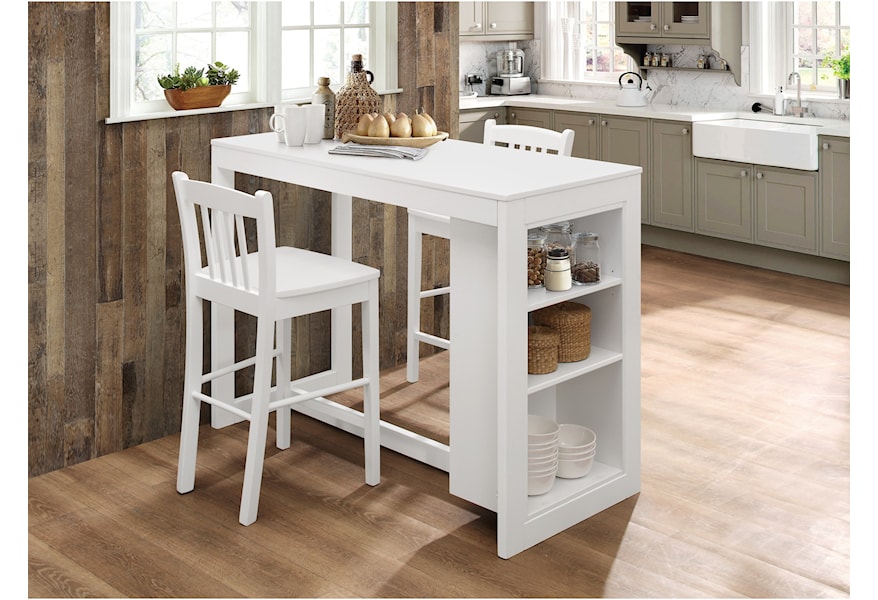 Jofran Tribeca Counter Height Table With 2 Chairs Vandrie Home