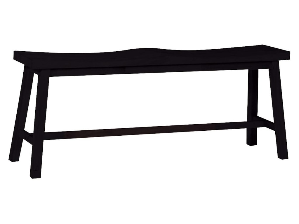John Thomas Dining Essentials Be46 27 2 Seat Saddle Dining Bench