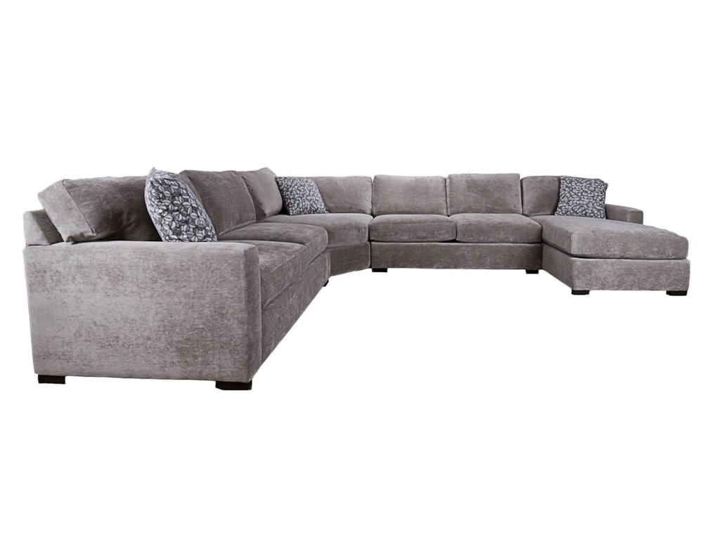 Santa Monica Blythe Sectional Sofa With Accent Pillows Morris Home Santa Monica Blytheblythe Sectional Sofa