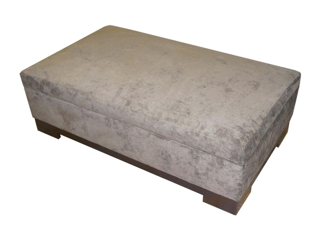 Jonathan Louis Burton Contemporary Storage Ottoman With Block Feet Jonathan Louis Burton Contemporary Storage Ottoman