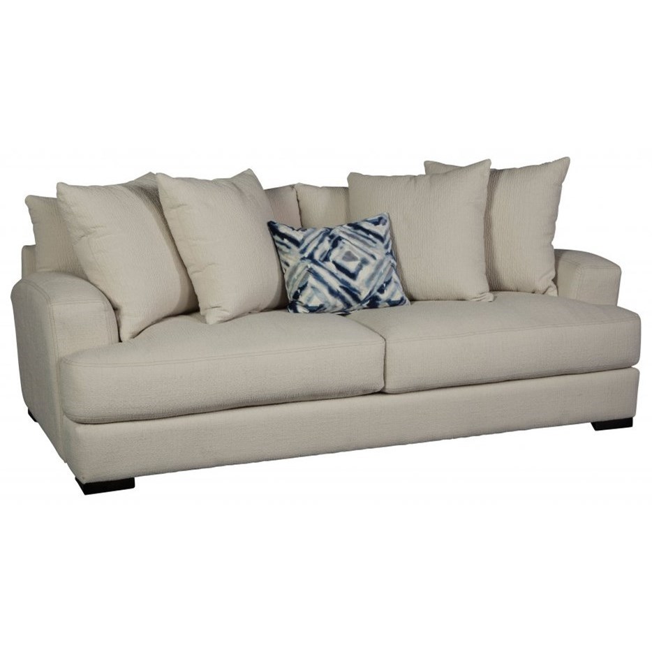 Jonathan Louis Carlin Casual Contemporary Sofa With Loose Back