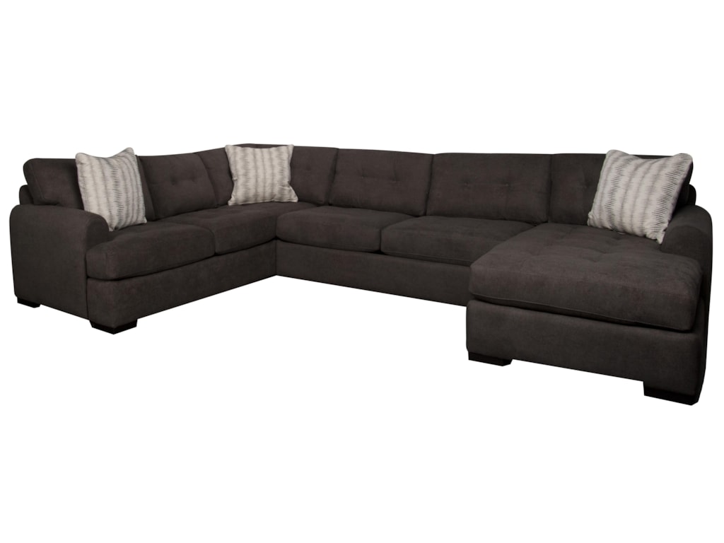 Santa Monica Carson Casual Sectional Sofa With Accent Pillows Santa Monica Carsoncarson Casual Sectional Sofa
