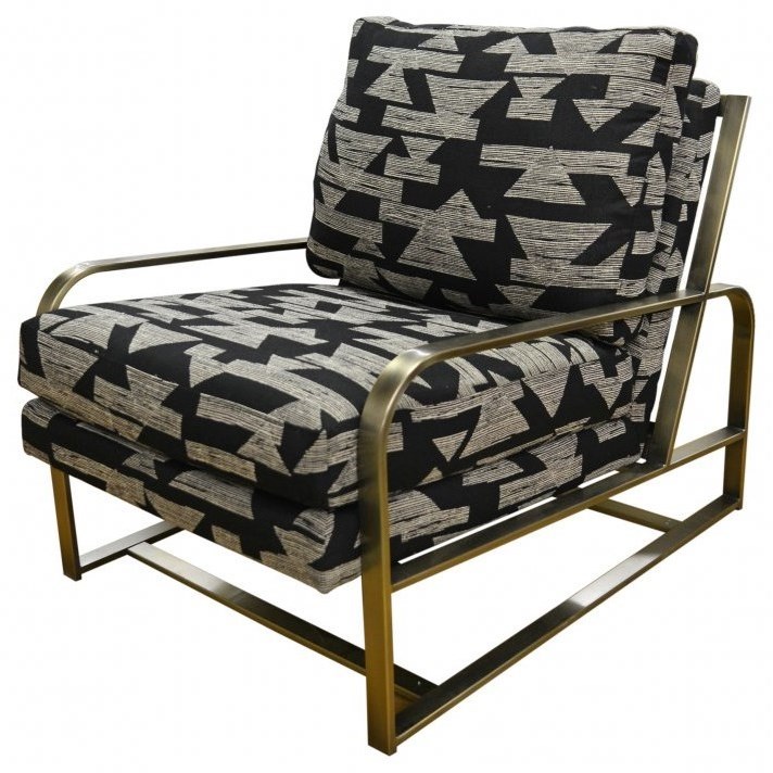 Jonathan Louis Dakota Contemporary Accent Chair With Exposed Metal Frame Sheely S Furniture Appliance Upholstered Chairs