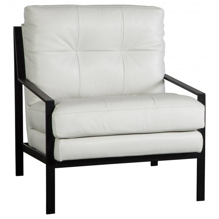 Jonathan Louis Jett Contemporary Accent Chair With Metal Frame Fashion Furniture Upholstered Chairs